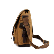 Fashion Messenger Bag - Vintage Leather Canvas Crossbody Bag for Men & Women 🌟