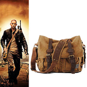 Fashion Messenger Bag - Vintage Leather Canvas Crossbody Bag for Men & Women 🌟
