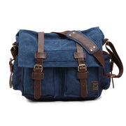 Fashion Messenger Bag - Vintage Leather Canvas Crossbody Bag for Men & Women 🌟