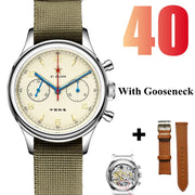 RED STAR 1963 Pilot Chronograph – 38mm/40mm Mechanical Watch with Seagull ST1901 Movement & Sapphire Crystal