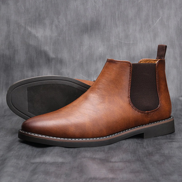 Men’s Retro Chelsea Boots – Fashionable, Comfortable, Sizes 40–46