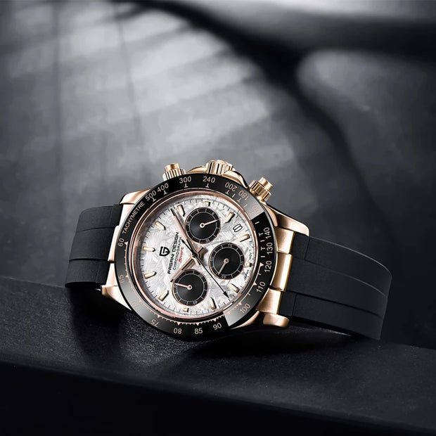 🕰️ PAGANI DESIGN V2 Men's Chronograph Watch – 40mm Quartz, Sapphire Crystal, Stainless Steel