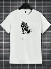 Prep Men Basketball & Letter Graphic Printing Men'S T Shirt Cartoon S-Xxxl Tees Popular Casual Tee Clothing Retro Street Tops