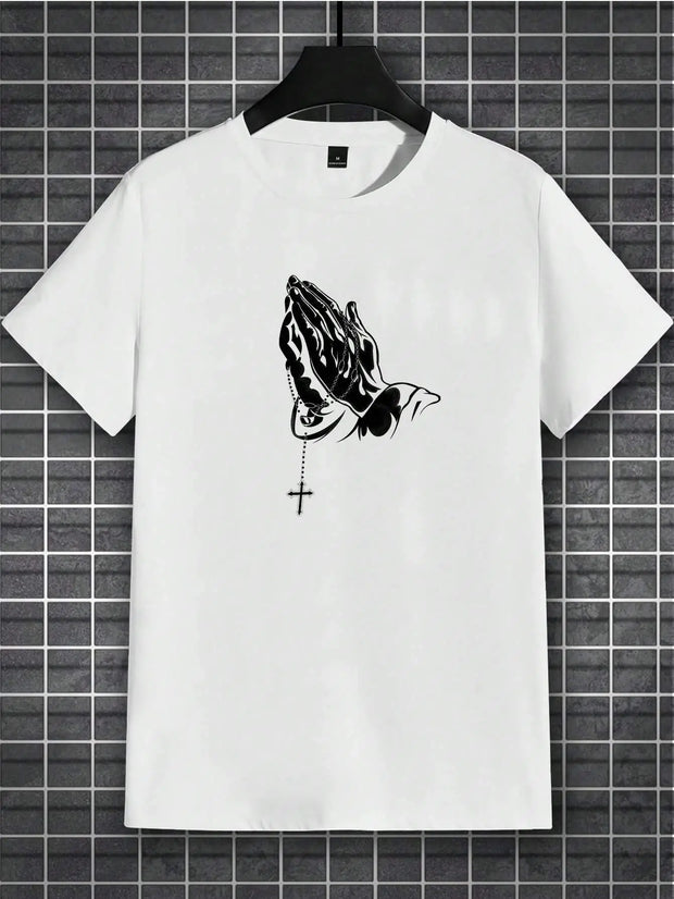 Prep Men Basketball & Letter Graphic Printing Men'S T Shirt Cartoon S-Xxxl Tees Popular Casual Tee Clothing Retro Street Tops