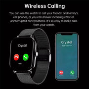 SmartLife™ 1.44" Bluetooth Smartwatch – Health & Fitness Tracker for Android & iOS