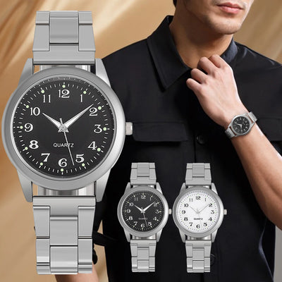 Men’s Quartz Alloy Wristwatch – Classic Design, Waterproof, Ideal Gift Timepiece