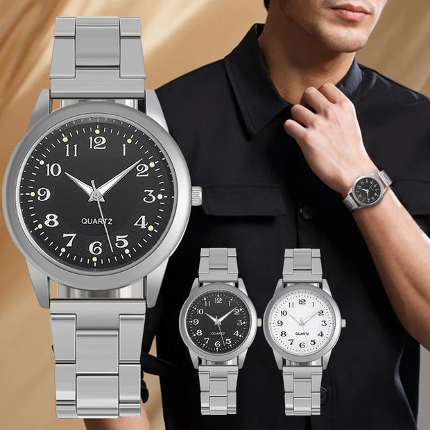 Men’s Quartz Alloy Wristwatch – Classic Design, Waterproof, Ideal Gift Timepiece