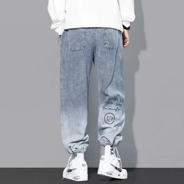 Men’s Trendy Loose-Fit Korean-Style Summer Jeans