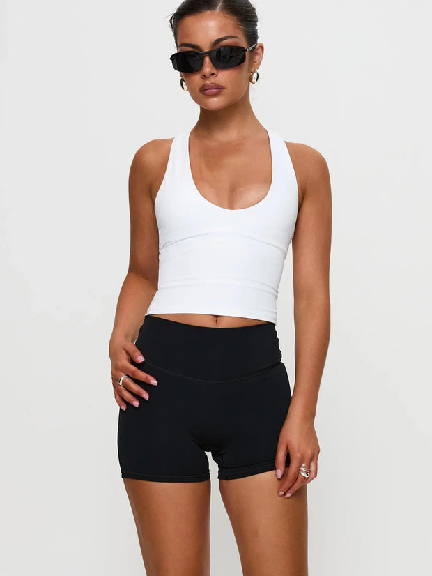 Women's Sleeveless U-Neck Slim Fit Tank – Casual Summer Knit Top
