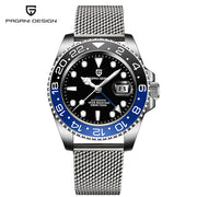 PAGANI DESIGN V3 GMT Men's Luxury Automatic Watch – 40MM Sapphire Crystal, Stainless Steel, Waterproof