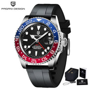 PAGANI DESIGN V3 GMT Men's Luxury Automatic Watch – 40MM Sapphire Crystal, Stainless Steel, Waterproof