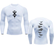 Anime Berserk Guts Men's Compression Shirt Fitness Sport Running Tight Gym TShirts Athletic Quick Dry Tops Tee Summer