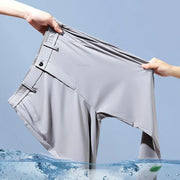 Men’s Ultra-Thin Ice Silk Slim Straight Casual Trousers