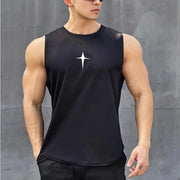Men's Mesh Fitness Tank Top – Breathable Sleeveless Gym & Running Vest