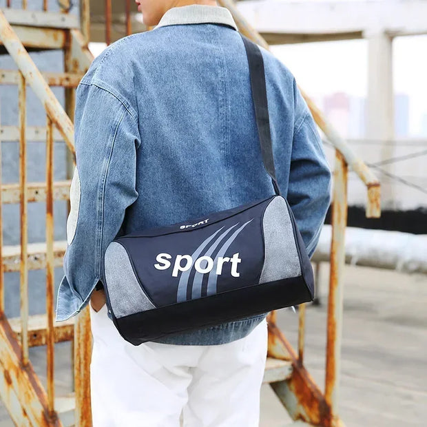 Unisex Gym Bag - Water-Resistant Crossbody Shoulder Backpack for Fitness, Travel, and Adventure! 🏞️
