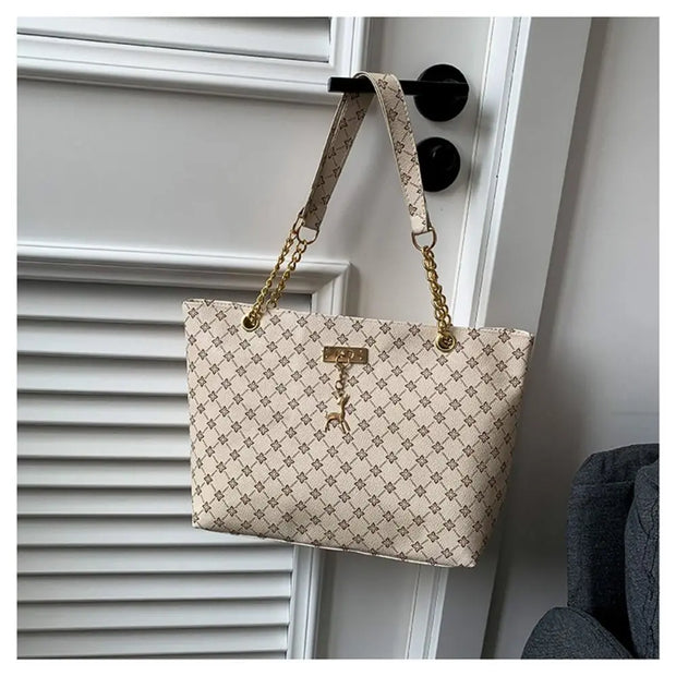 👜 Trendy Luxury Tote Bag - Spacious Shopping Bag with Fashion Printing for Women! 💃