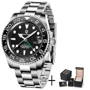 PAGANI DESIGN V3 GMT Men's Luxury Automatic Watch – 40MM Sapphire Crystal, Stainless Steel, Waterproof