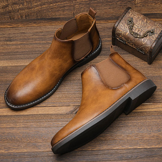 Men’s Retro Chelsea Boots – Fashionable, Comfortable, Sizes 40–46