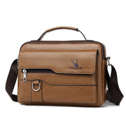 WEIXIER Men's PU Leather Crossbody Messenger Bag – Sleek, Spacious & Versatile