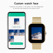 SmartLife™ 1.44" Bluetooth Smartwatch – Health & Fitness Tracker for Android & iOS