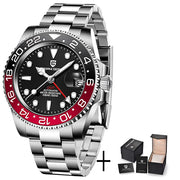 PAGANI DESIGN V3 GMT Men's Luxury Automatic Watch – 40MM Sapphire Crystal, Stainless Steel, Waterproof