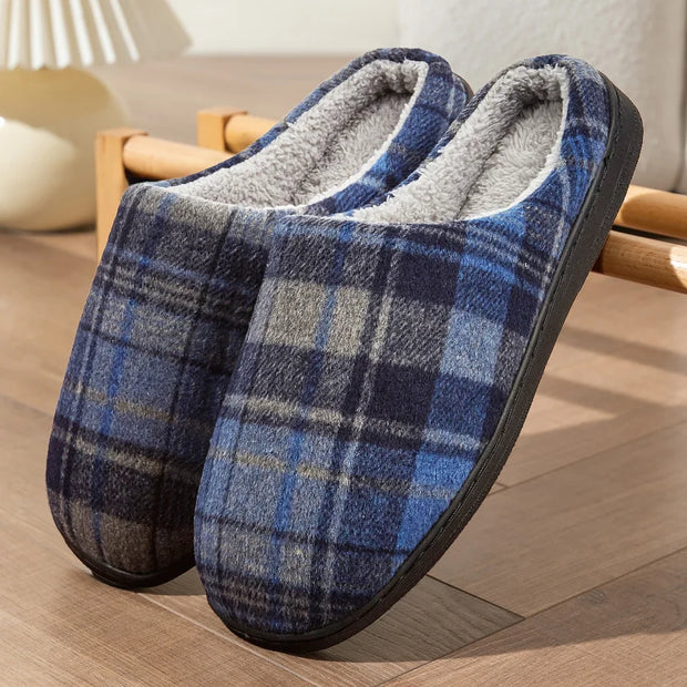 Cozy Feet, Happy Heart: Plaid Furry Slippers 🧦