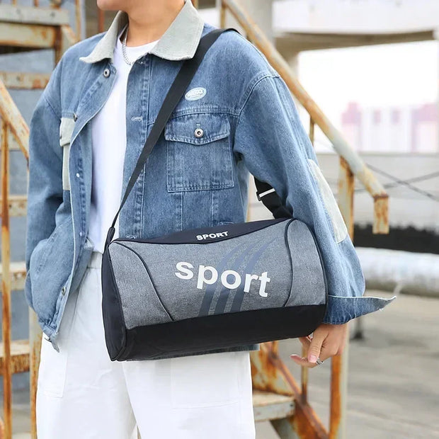 Unisex Gym Bag - Water-Resistant Crossbody Shoulder Backpack for Fitness, Travel, and Adventure! 🏞️