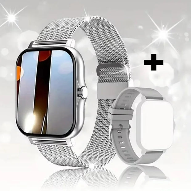 SmartLife™ 1.44" Bluetooth Smartwatch – Health & Fitness Tracker for Android & iOS