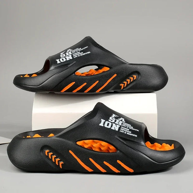 New Summer Man Massage Slippers 2023 Indoor Outdoor Sandals Beach Casual Shoes Soft Bottom Slippers Male Flip Flops Mens Sandals