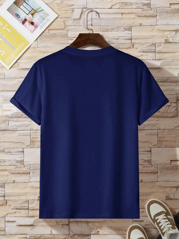 A Funny Smile Face That Is About To Melt Printed Tshirt Men Fashion Oversize T-Shirt Summer Cotton Clothes Loose Casual Tees