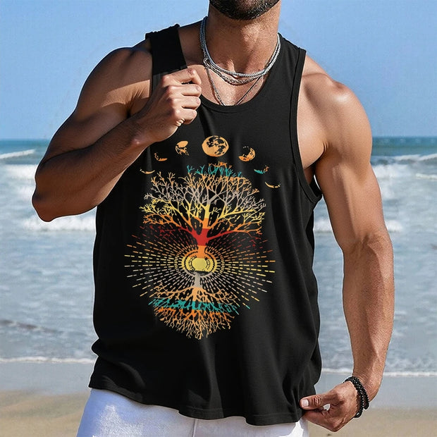Men's Cotton Sleeveless Fitness Vest – Wide Shoulder, Slim Fit, Solid Color (Pack)