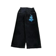 Y2K men Jeans Goth Printed graphic high quality Baggy jeans fashion Hip Hop streetwear men women Harajuku Casual wide leg jeans