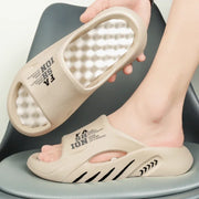 New Summer Man Massage Slippers 2023 Indoor Outdoor Sandals Beach Casual Shoes Soft Bottom Slippers Male Flip Flops Mens Sandals