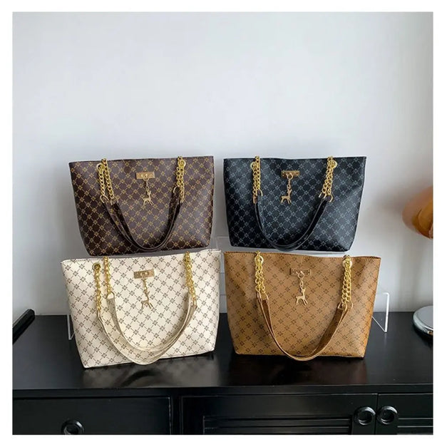 👜 Trendy Luxury Tote Bag - Spacious Shopping Bag with Fashion Printing for Women! 💃