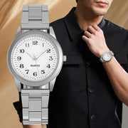 Men’s Quartz Alloy Wristwatch – Classic Design, Waterproof, Ideal Gift Timepiece