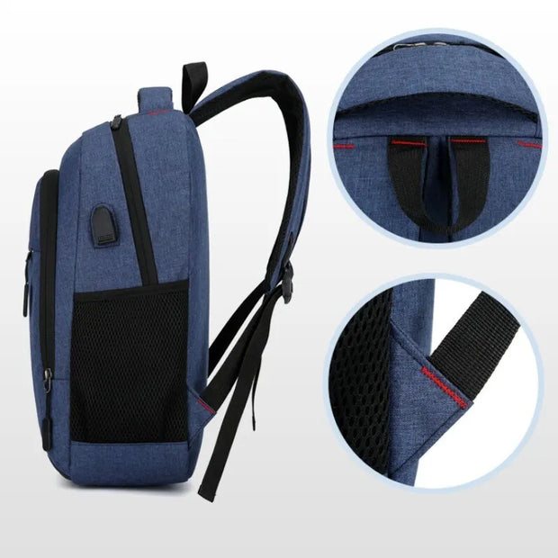 💼 Simple Chic Backpack - Large Capacity Travel Bag for Men & Women, Perfect for Students & Professionals! 📚