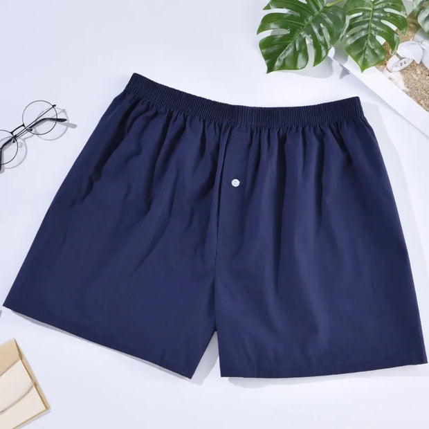 Men's 100% Cotton Boxer Briefs – Soft, Breathable & Aloe-Infused Comfort